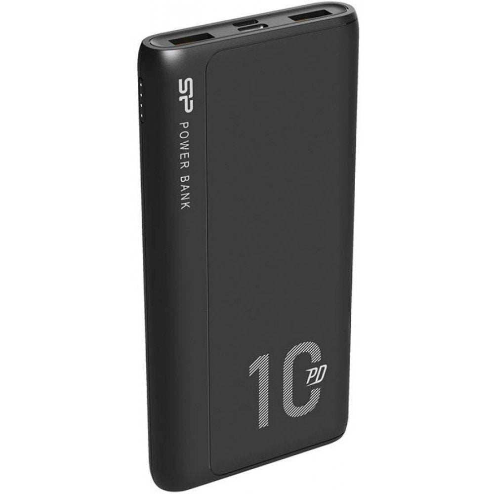 Silicon Power QP15 10000mAh Power Bank | Lithium-Polymeer | Zwart - Matmuis